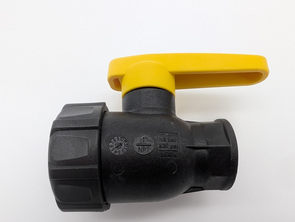 1" Poly Ball Valve