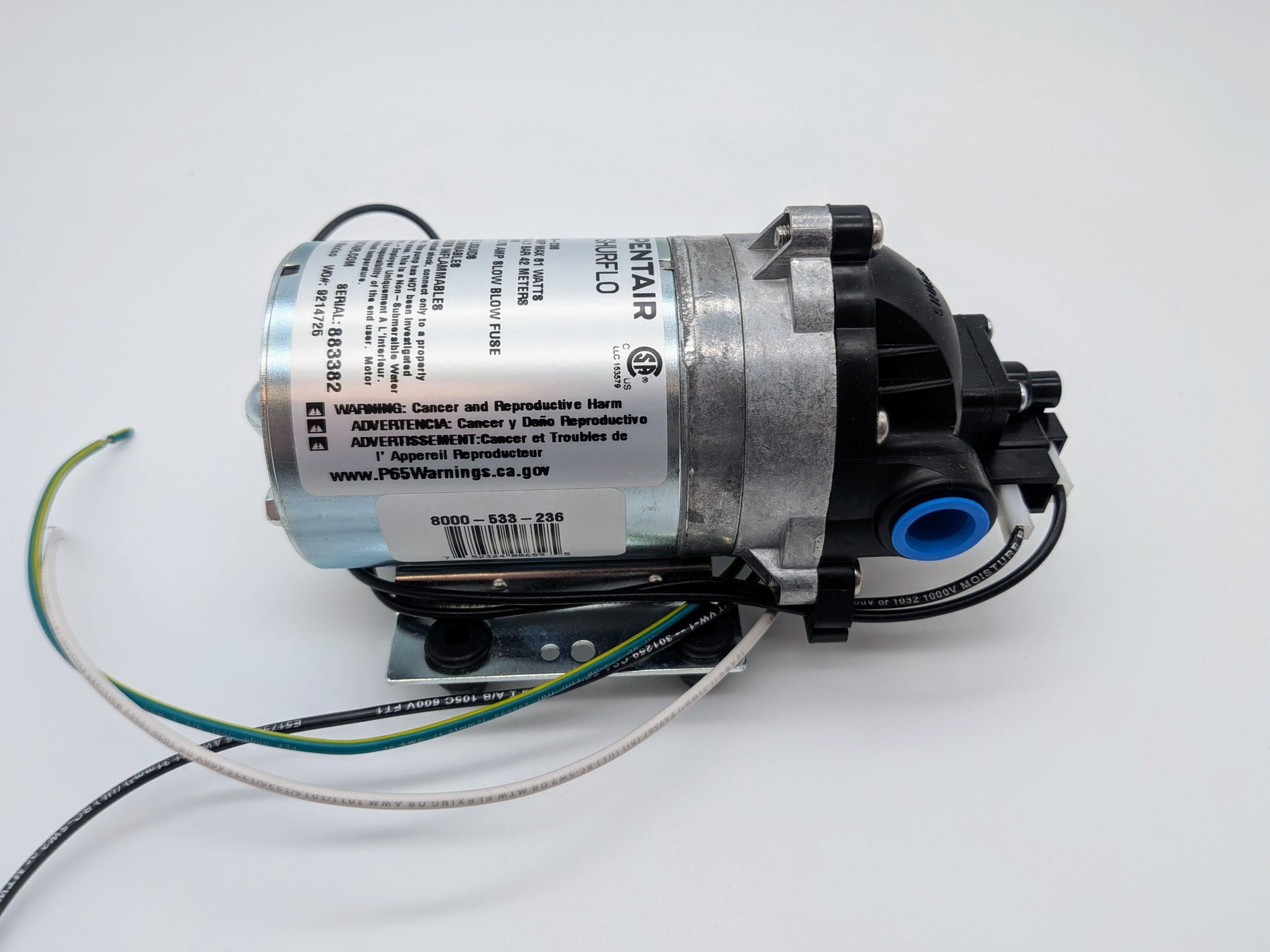 1.4 GPM Demand Pump, 60 PSI Switch, 115V,  8000-533-236