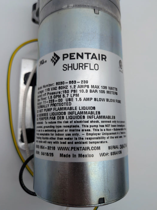 1.5 GPM Demand Pump, 150 PSI Switch, 115V, 8030-863-239